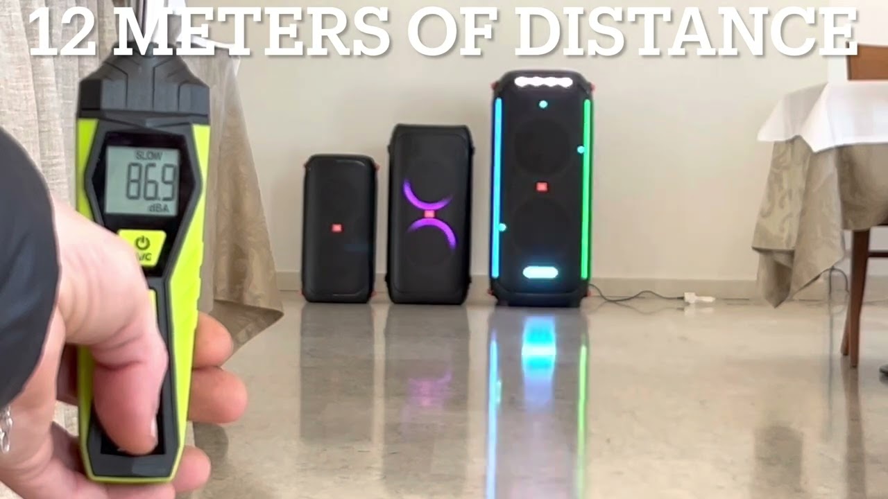 JBL Partybox 310 vs Partybox 710 sound test (3 meters & 12 meters of distance)