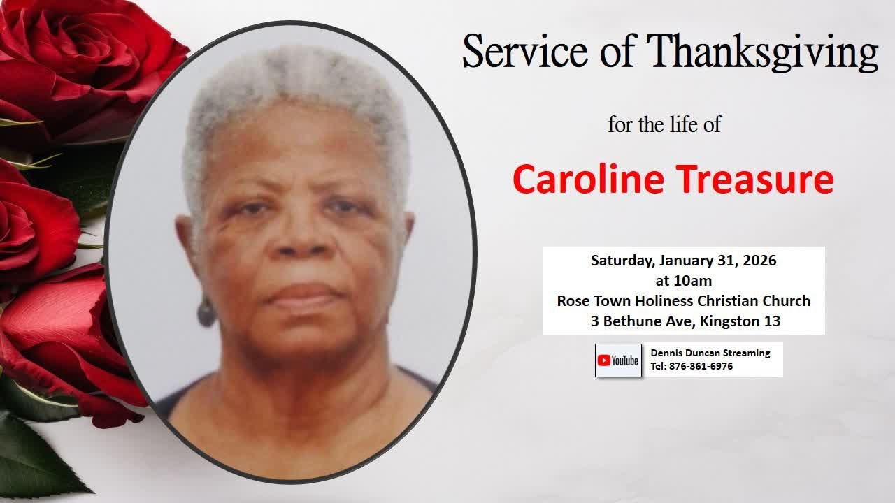 Service of Thanksgiving for the Life of Caroline Treasure