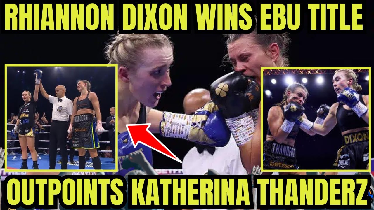 Rhiannon Dixon CAPTURES EBU Title vs Katherina Thanderz #boxing #youtube #news #video #fyp #trending