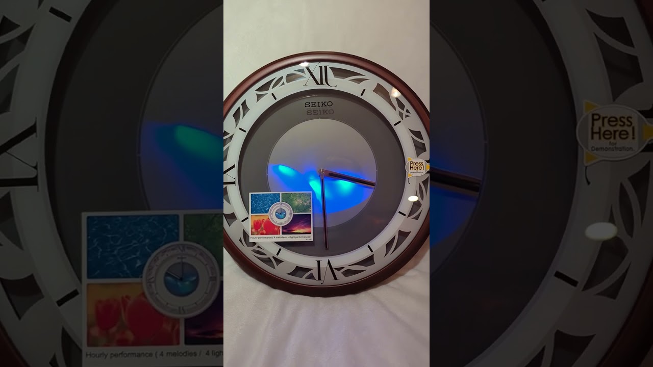 Seiko QXS004BRH sample of four melodies and light show