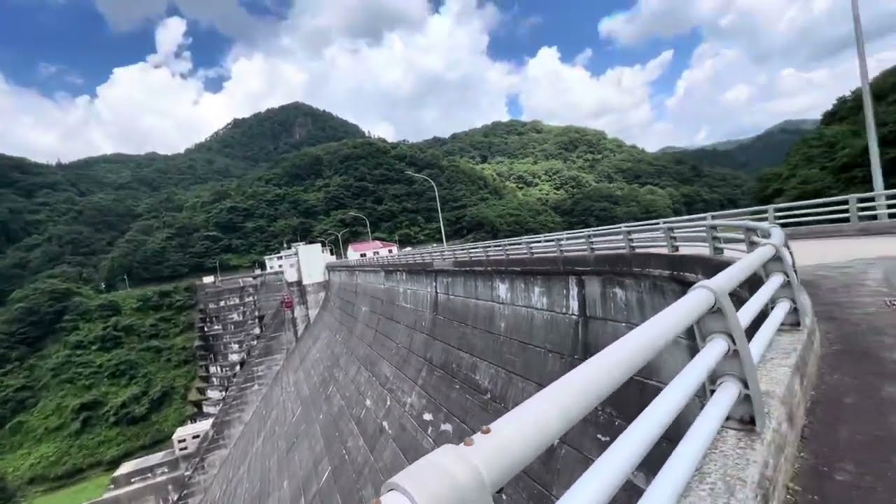 大雨災害＠秋田市　岩見ダム　現状 　岩見山内　岩見川　0721撮影