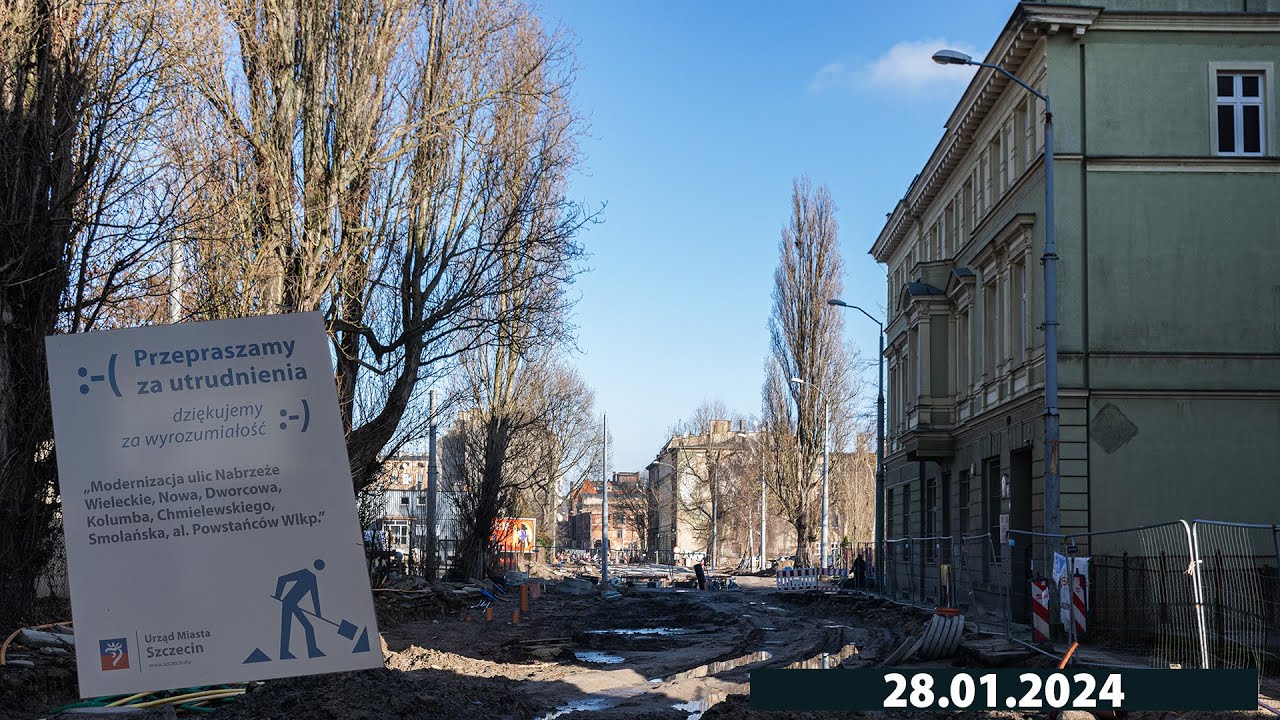 Przebudowa ulic: od Powstańców Wielkopolskich do Nabrzeża Wieleckiego - 28.01.2024