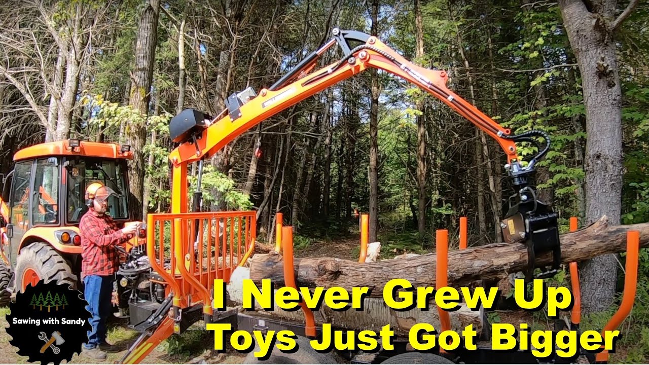 Moving Logs with the Log Loader Trailer