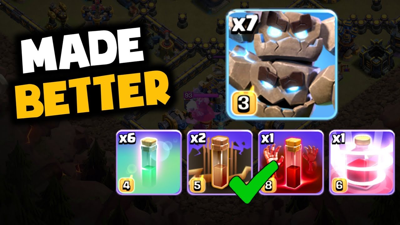 Just DO THIS and DESTROY EVERY BASE! Improved RC Dive Meteor Golem army is EVEN STRONGER in Legends!