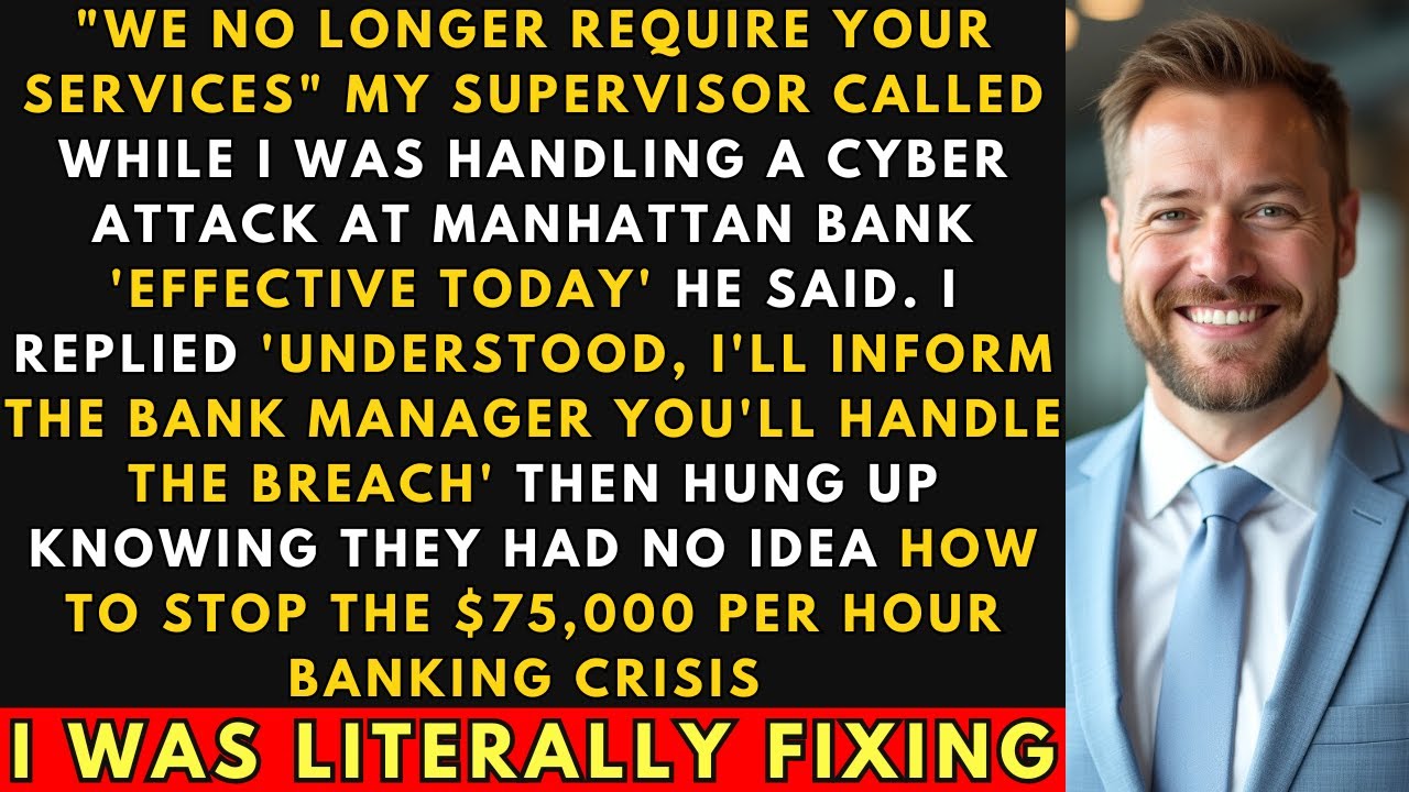 Fired While Fixing $75k/Hour Cyber Crisis In NYC. I Said 'Handle It Yourself.' They Couldn't..