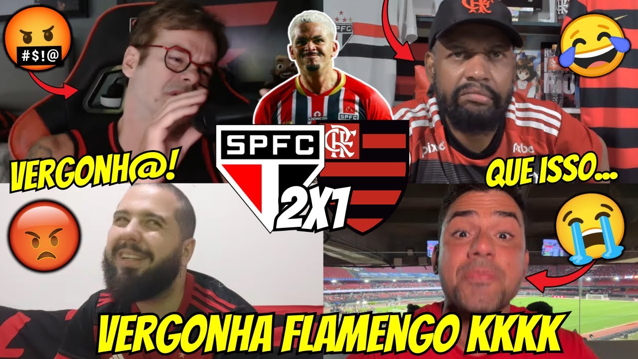 🤬REAÇÕES DOS FLAMENGUISTAS REVOLTADOS COM A DERROTA | REACT SÃO PAULO 2 X 1 FLAMENGO VAMOS RIR KK