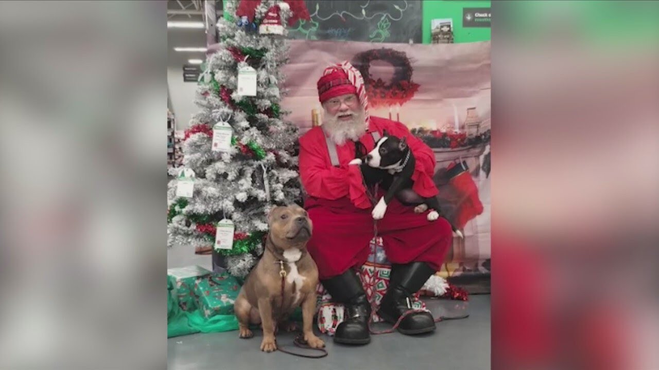 Get pet photos with Santa and help the Humane Society of Scott County!