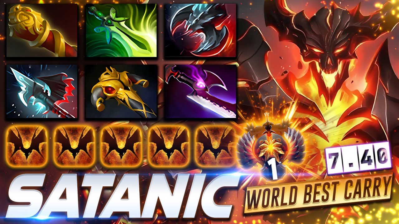 Satanic SF World Best Carry 7.40 - Dota 2 Pro Gameplay [Watch & Learn]