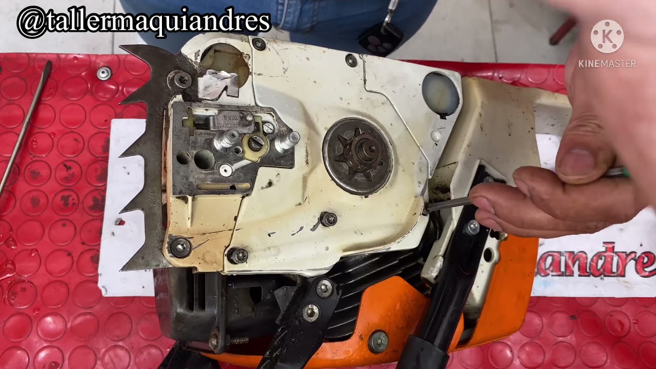Como remplazar bomba de aceite de motosierra stihl 381