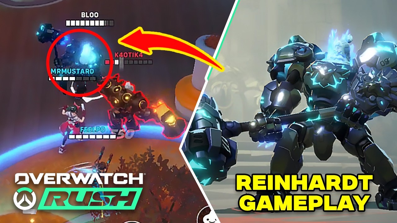 Overwatch Rush Reinhardt Gameplay (No Commentary) - Beta Test Early Access