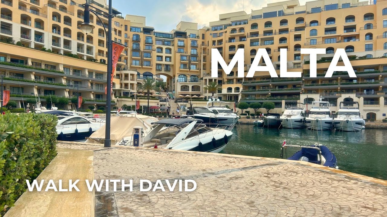 St. Julian’s Malta Walking Tour | Summer Evening Promenade Walk | Portomaso to Sliema | June 2025