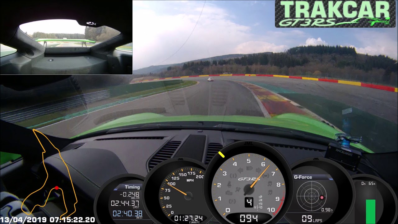 TRAKCAR '19 GT3RS SPA Porsche event day 1 04-13-19 2:40s with Steven