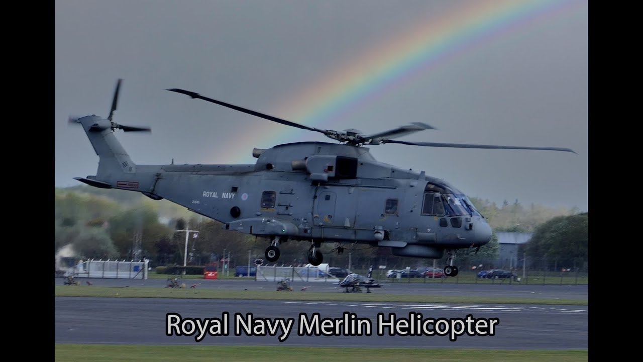 Royal Navy Merlin Helicopter - Exercise Joint Warrior 21-1 [4K/UHD]