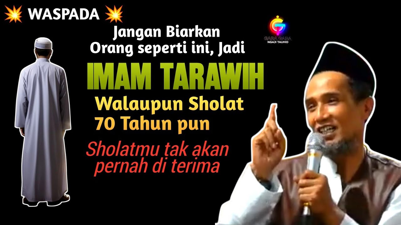 Jangan Sampai Salah! Ini Ciri Orang yang Tidak Layak Jadi Imam Sholat Tarawih | Gus Son
