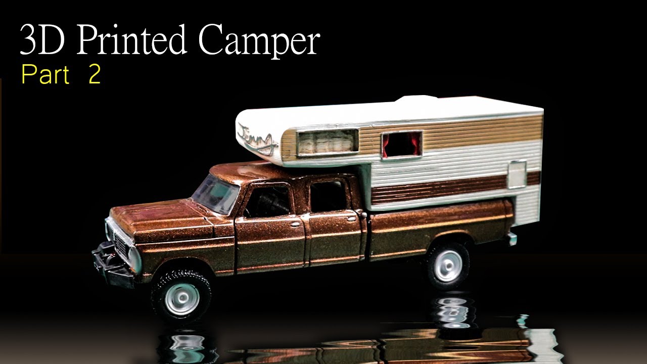 1:64 3D Printed accessories Camper and WINCH BUMPER Part 2