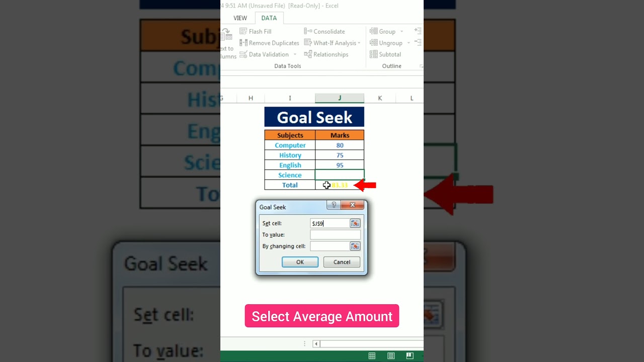 What IF Analysis Data Table In Excel | How To Set Target In Excel #msexcel #msexceltricks #msoffice