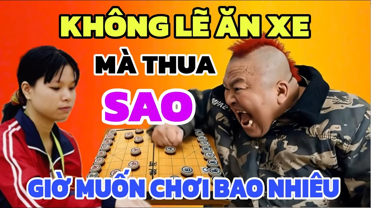 Cờ tướng - Lan Hương lừa Đài sư ăn xe rồi gài thế ăn lại sạch cả bàn