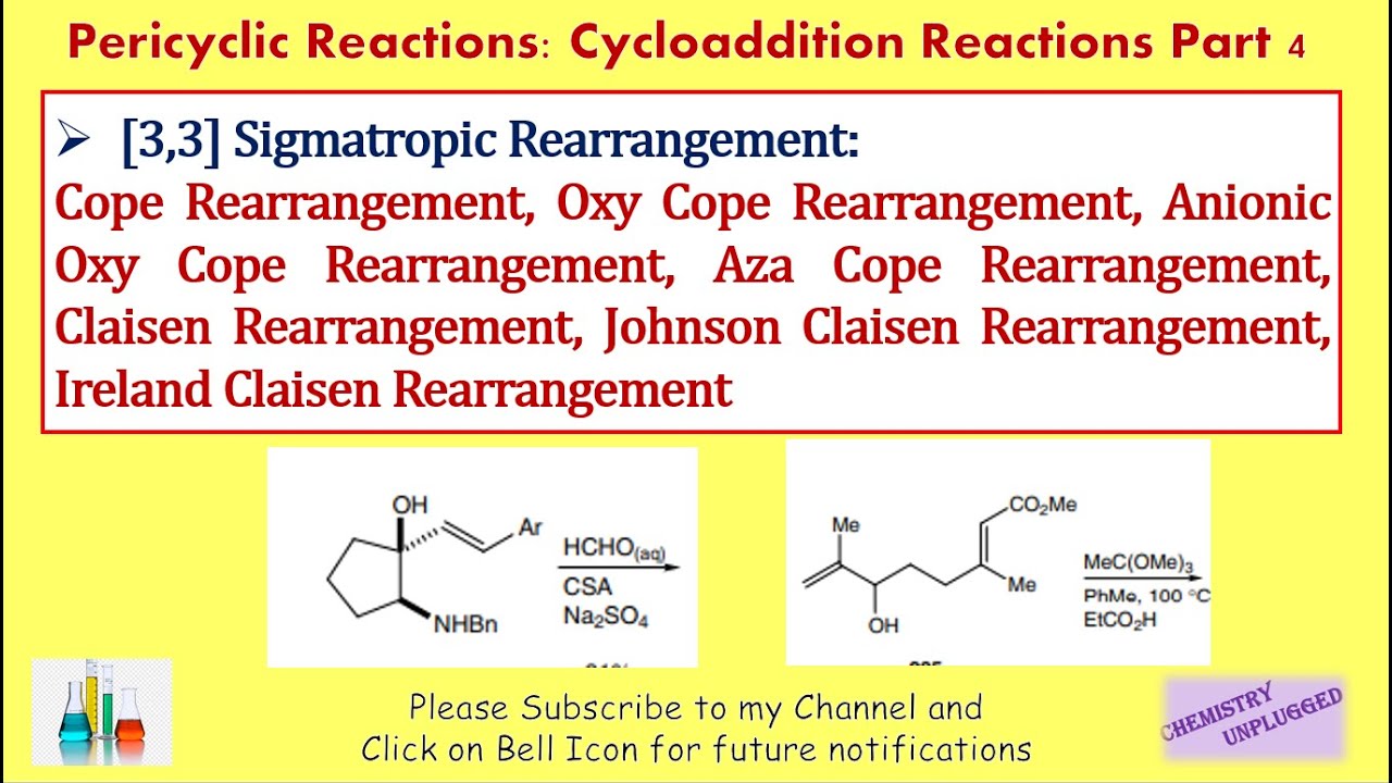 Cope Rearrangement Aza Cope Rearrangement Claisen Rearrangement Ireland Claisen Rearrangement