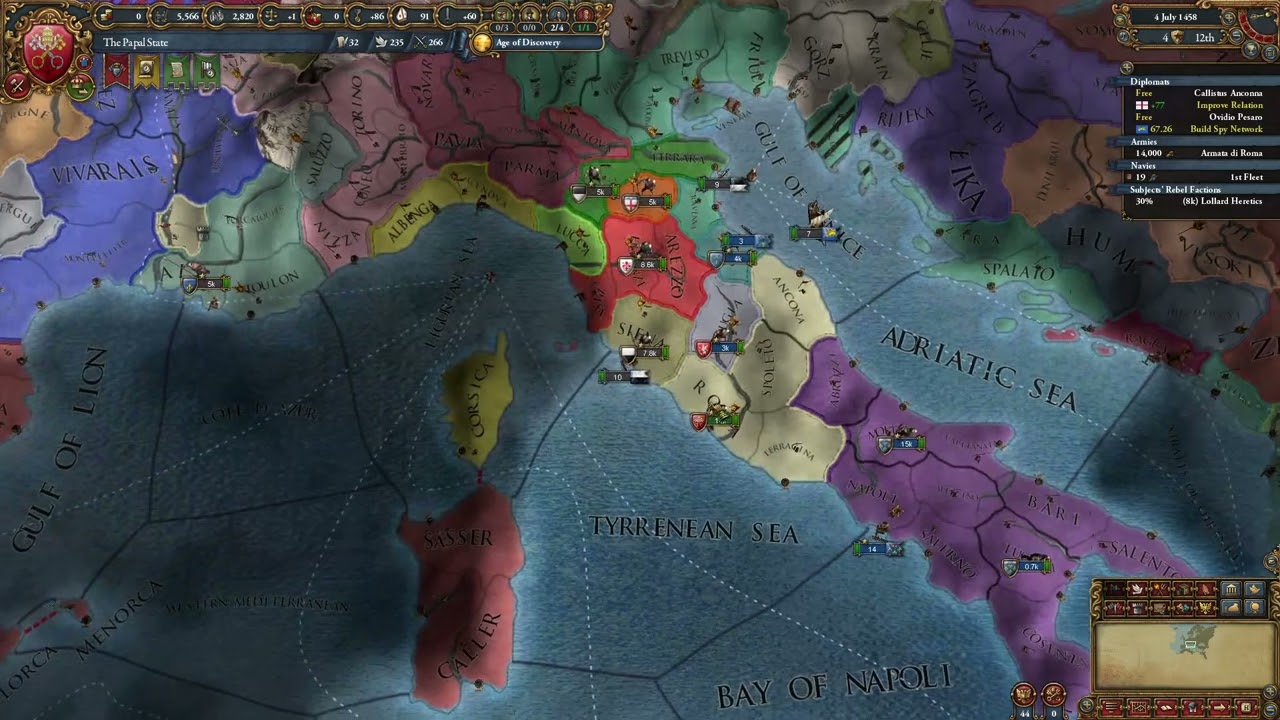 EU4 1.35 The Papal States | P2 Expanding into the Balkans