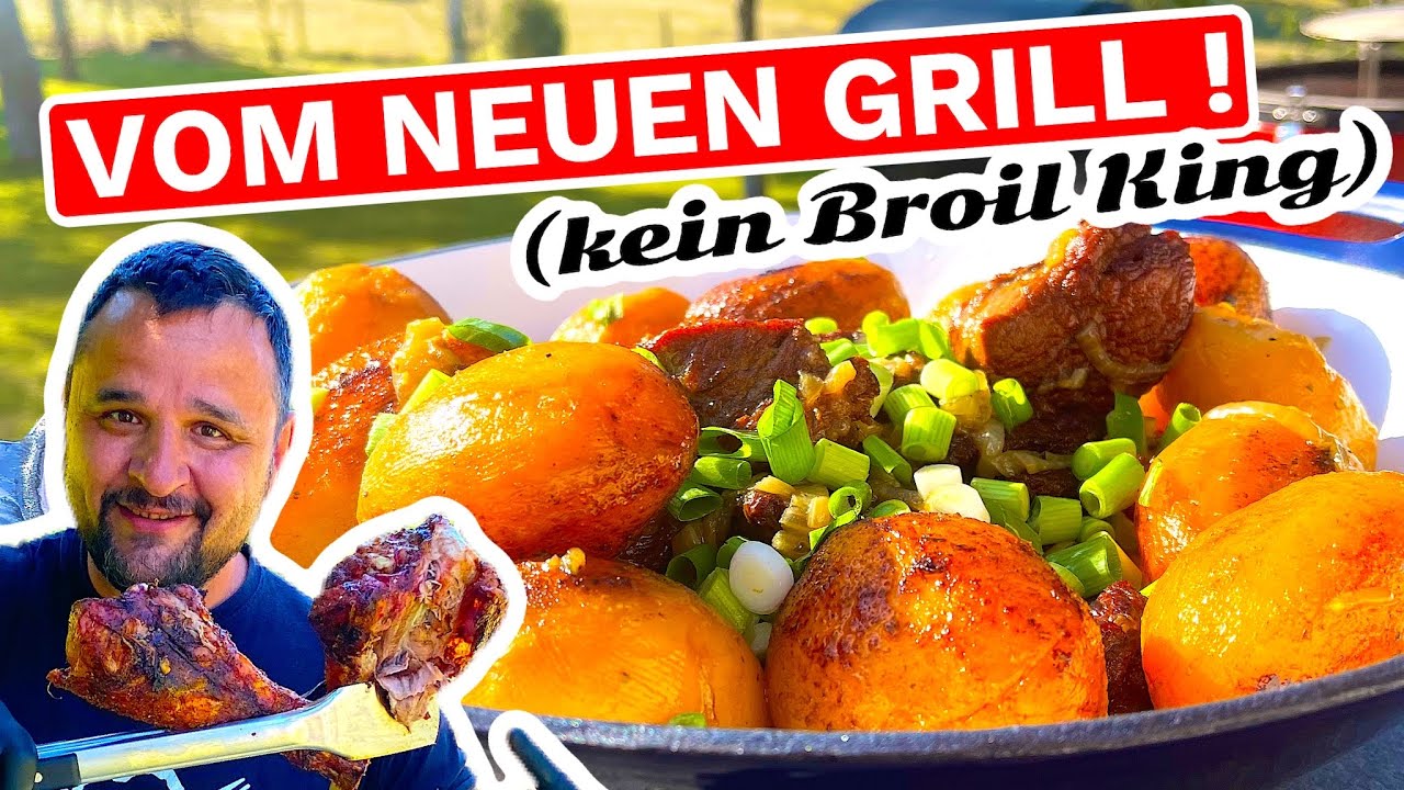 🥩🔥🥔 RINDFLEISCH mit KARTOFFELN auf neuem GRILL ( KAZAN KEBAB ) GRILLEN --- Klaus grillt
