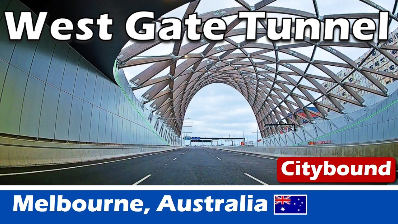 Driving West Gate Tunnel (Citybound)| Melbourne, Victoria, Australia