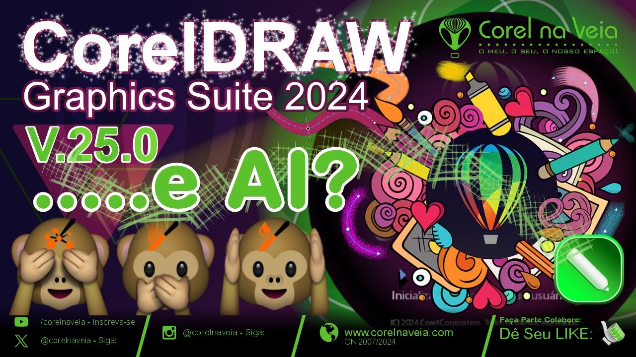 NOVO CorelDRAW Graphics Suite 2024 Vs 25 E AI Nada Ainda?