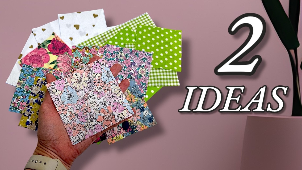2 ПОТРЯСАЮЩИЕ ИДЕИ ИЗ ОСТАТКОВ ТКАНИ -  Что сшить из остатков ткани - DIY