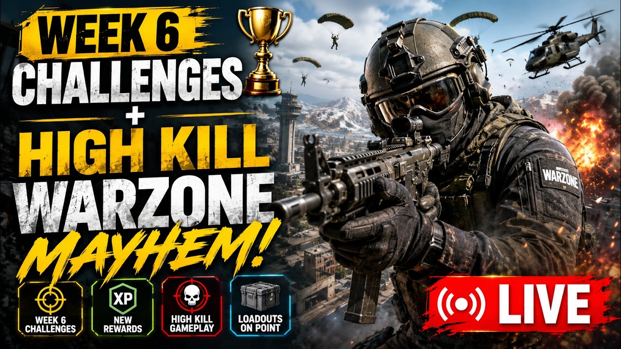 WEEK 6 CHALLENGES + HIGH KILL WARZONE MAYHEM! 🏆 (Live)