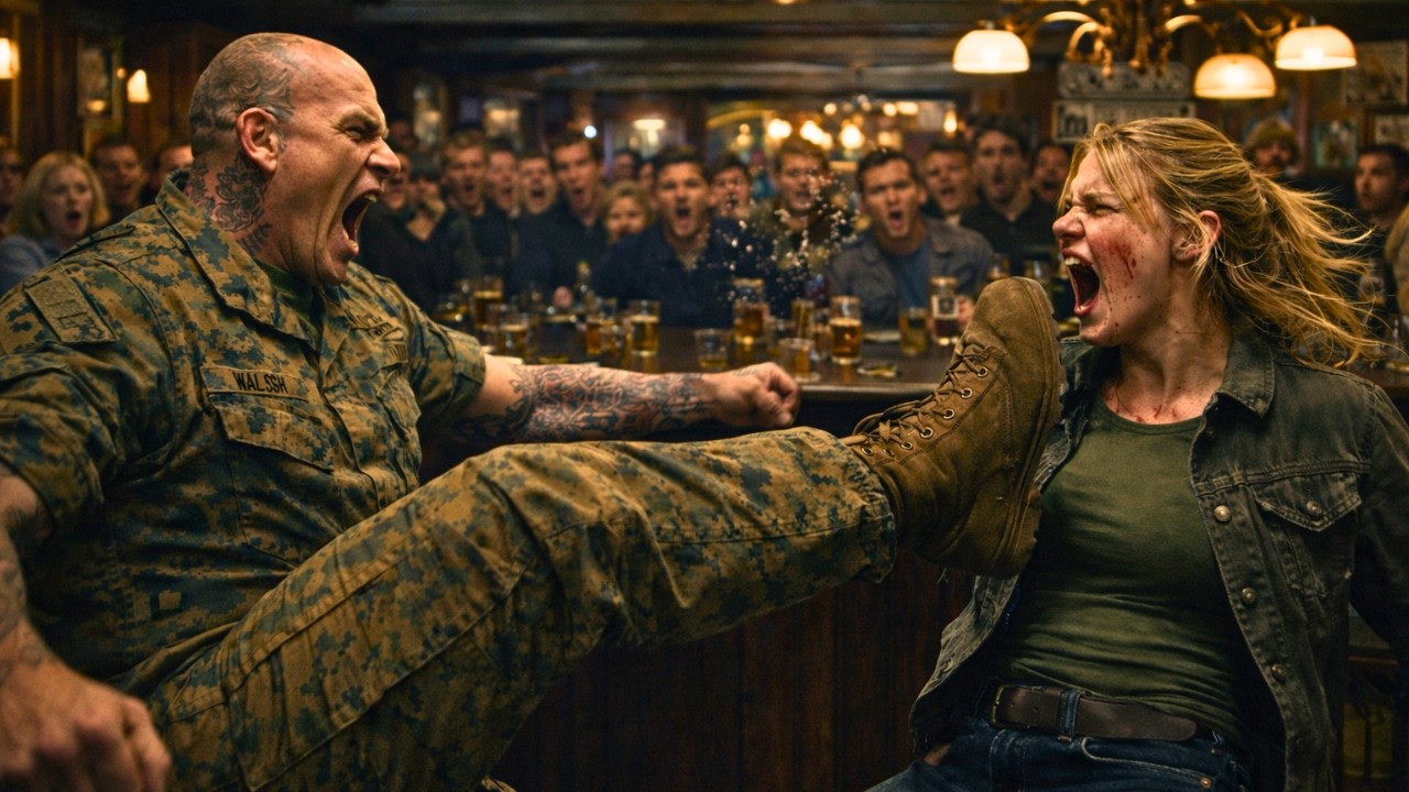 From Bully To Floor: The Marine Attacked A Quiet Girl—Not Knowing She Was A SEAL Special Ops Boss