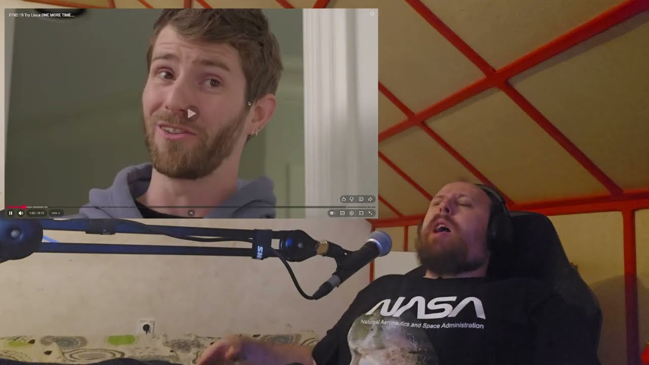 LTT linux challange reaction, Is this intentional?