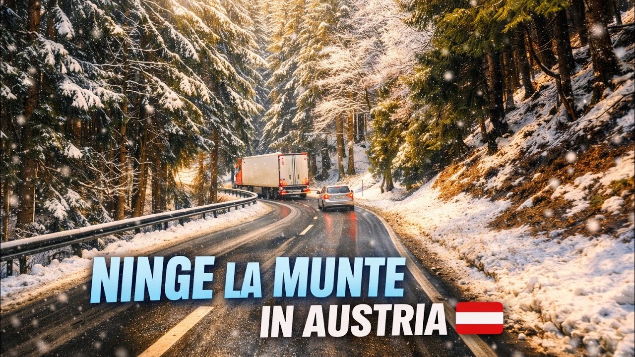 Zăpadă pe traseu❄️ prin Austria🇦🇹 