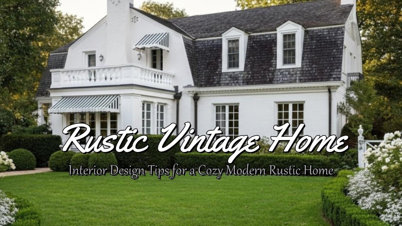 Rustic Vintage Style:🏡Interior Design Tips for a Cozy Modern Rustic Home