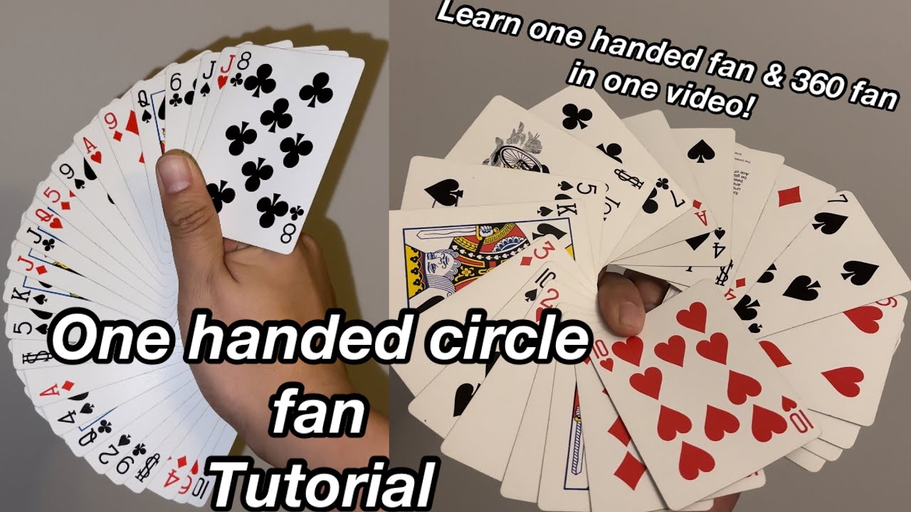 One handed circle fan|360 fan| Tutorial