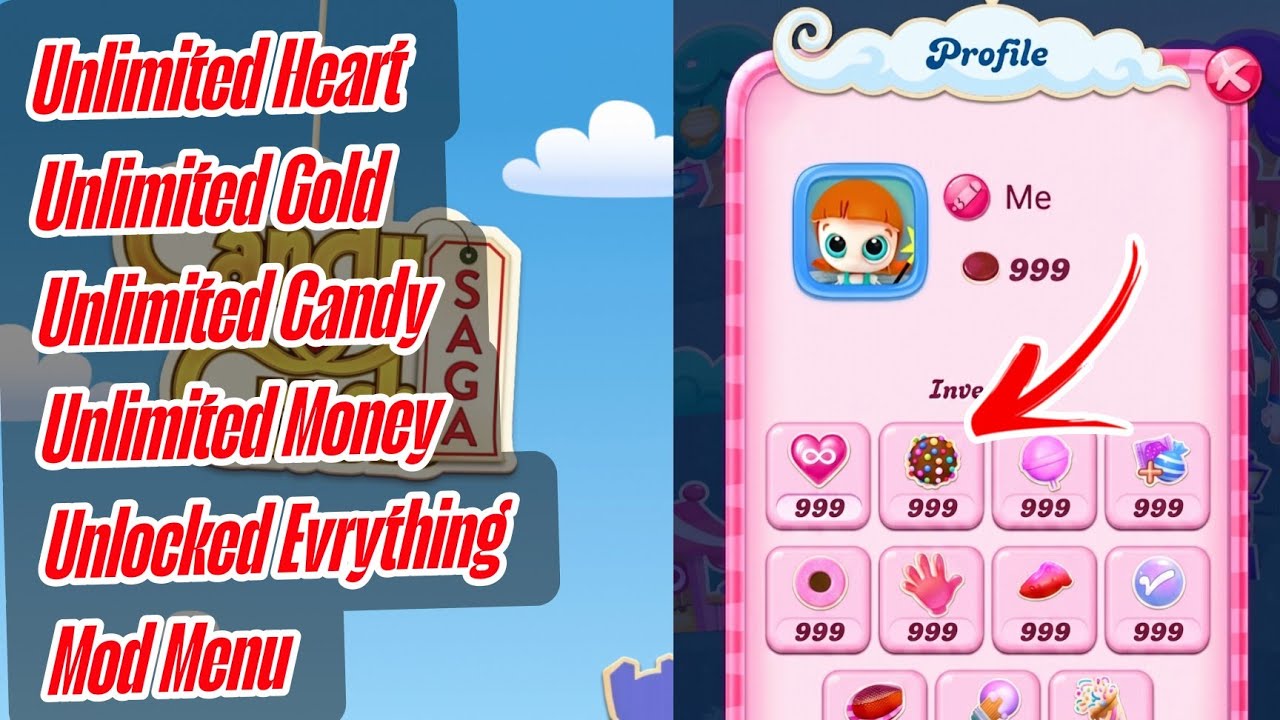Candy Crush Saga Mod Menu (Latest Version) APK | Unlimited Gold Bars & Boosters!