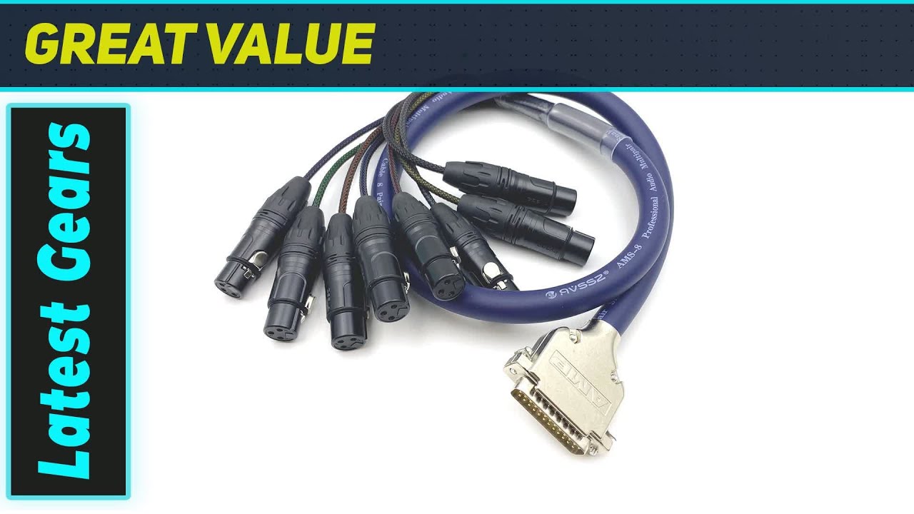 DB25 to XLR Female Snake Cable: The Ultimate Studio Wiring Solution