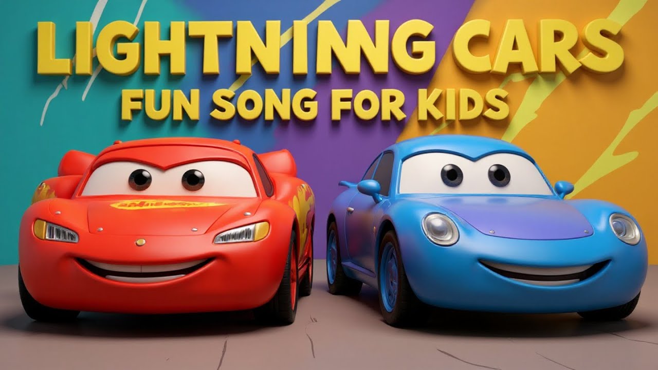 🚗✨ Racing With Friends | Lightning Cars Fun Song for Kids