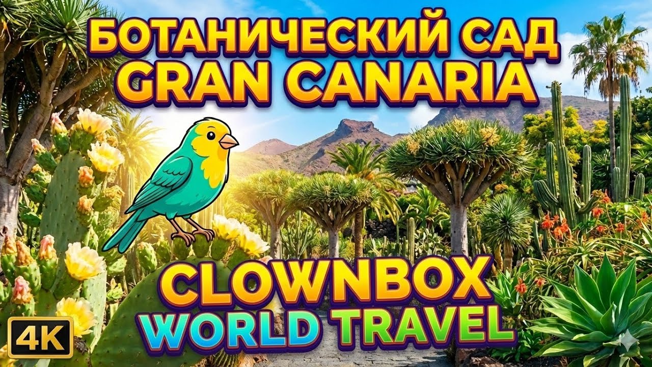 БОТАНИЧЕСКИЙ САД GRAN CANARIA | Кактусы и птички. Неужели это ТЕ САМЫЕ канарчата? #travel #canarias
