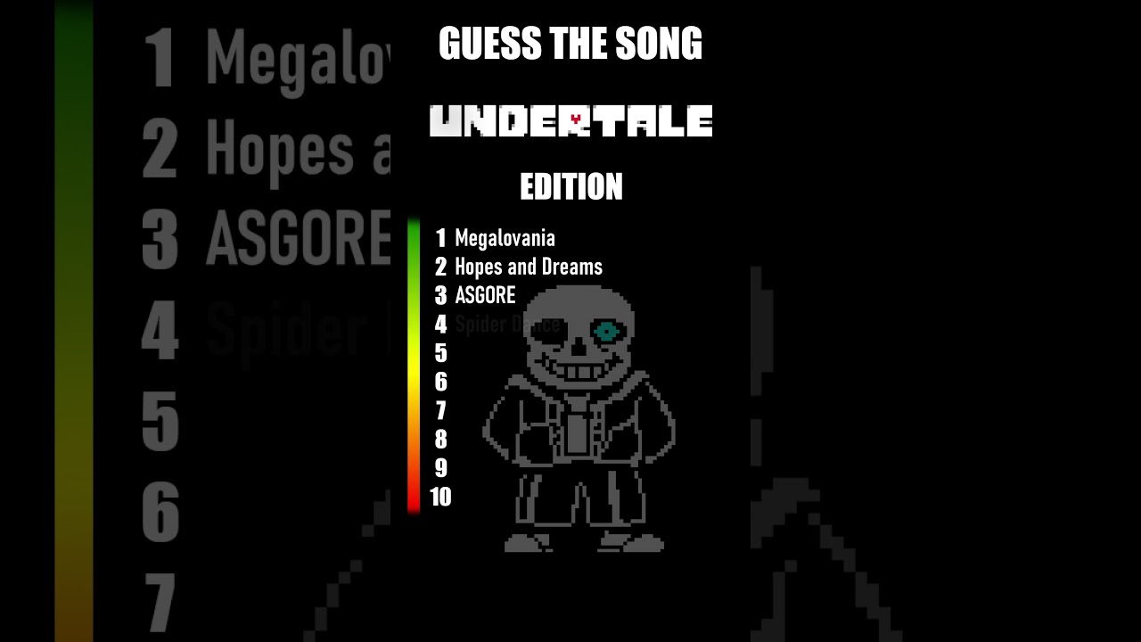 Guess the song : Undertale Edition