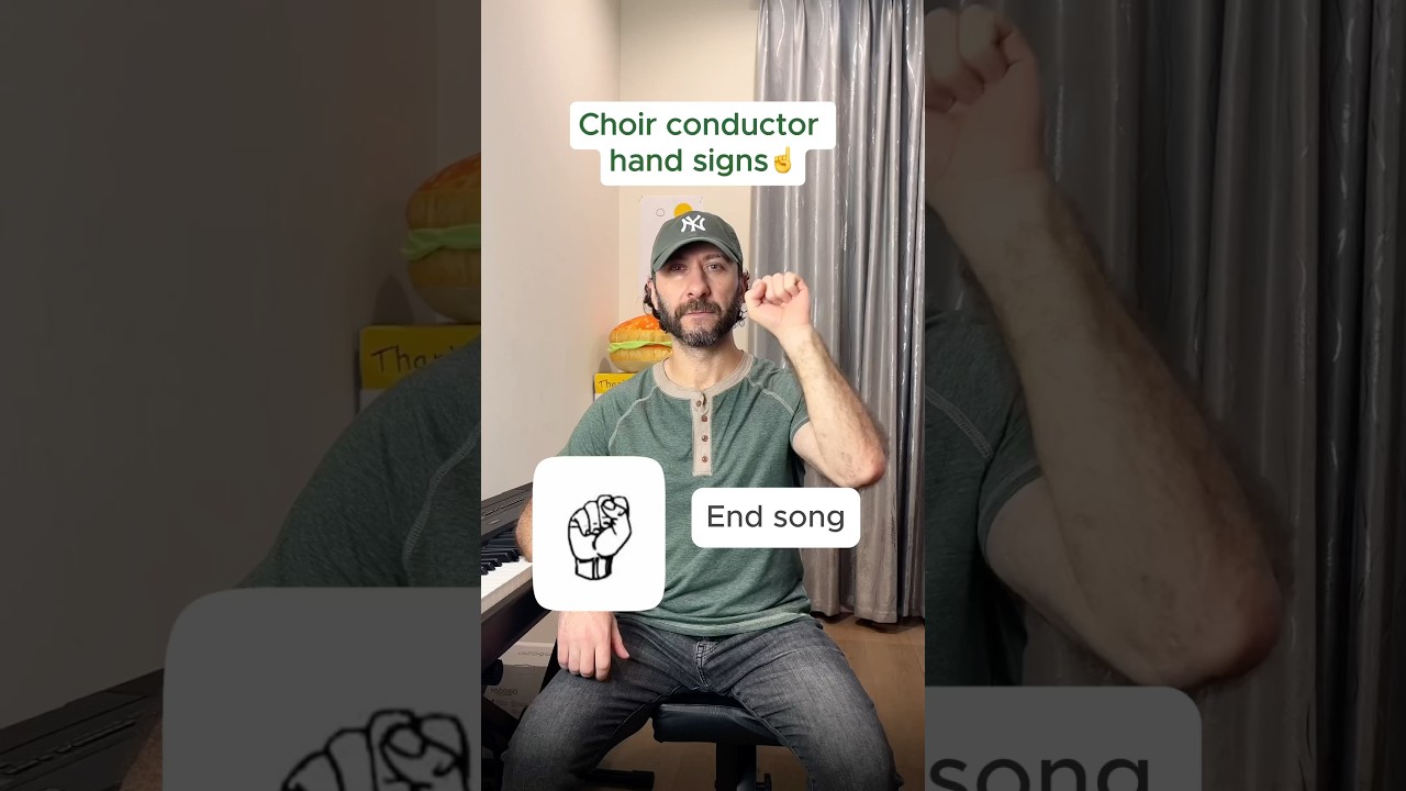 Choir conductor hand signs✊ #music #musiclesson #musictutorial #learnmusic #conductor
