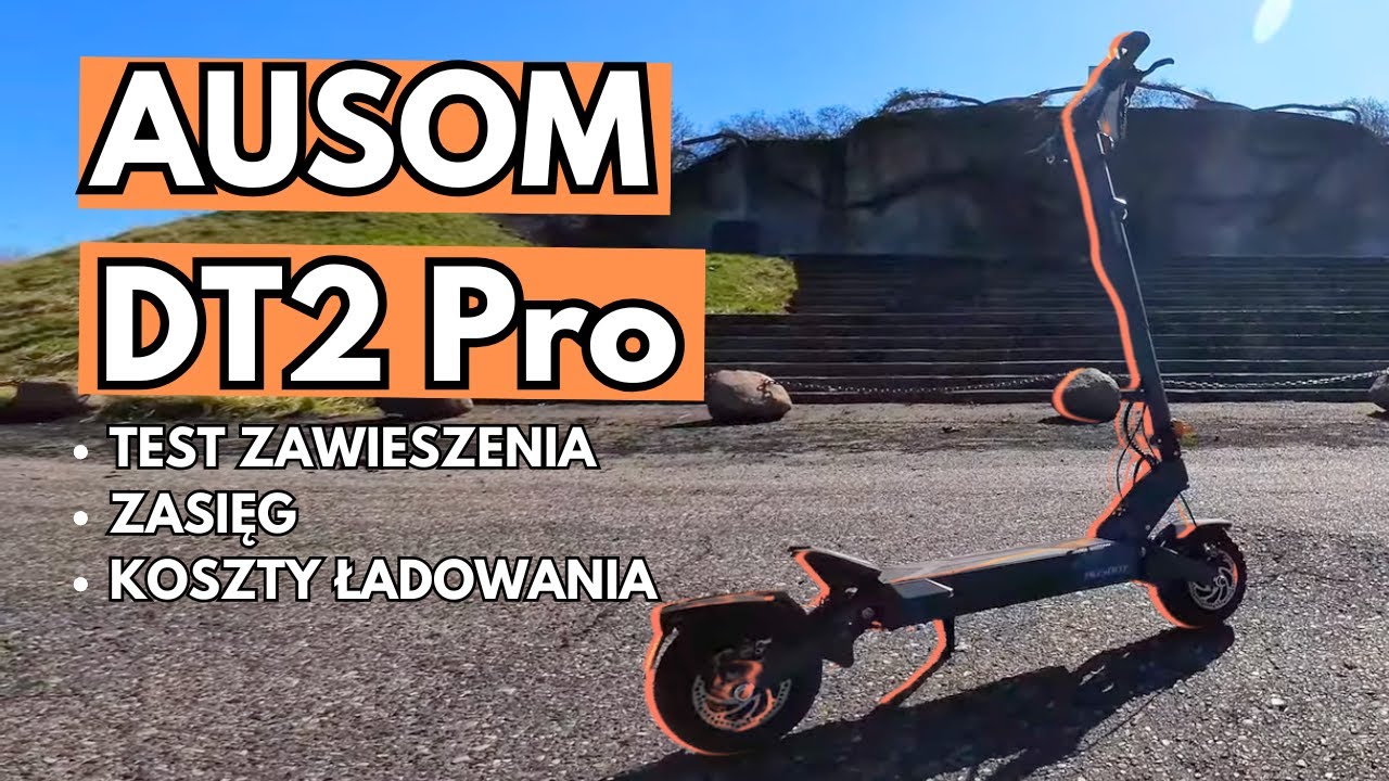 Test hulajnogi Ausom DT2 Pro – Teren, maksymalny zasięg i koszt ładowania!