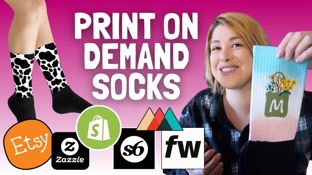 Print on Demand Socks ! (Printful, Fourthwall, Society6, Zazzle)