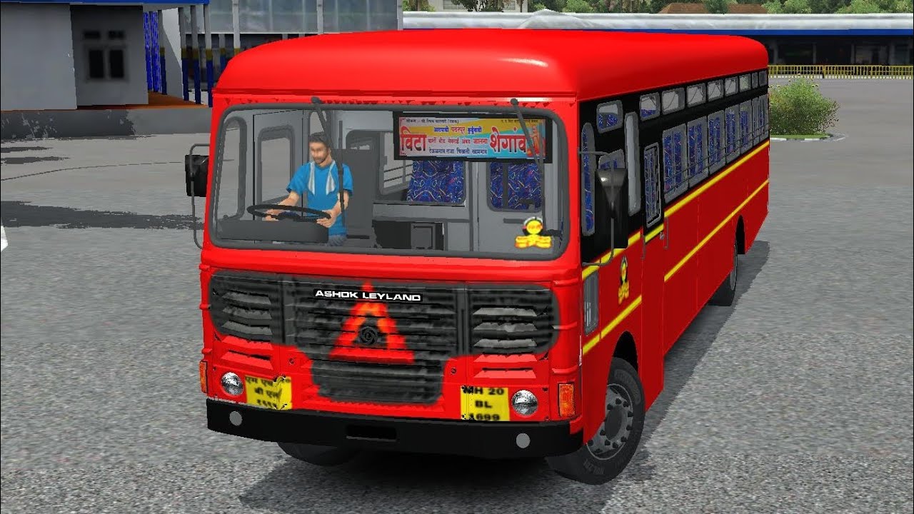 How To Download Msrtc Bs4 Bus Mod In Bus Simulator Indonesia| New Msrtc Lalpari BS4 Bus Mod Bussid