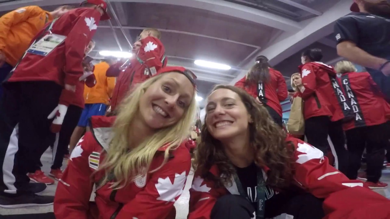 The Canadian swim team at the Rio Olympics