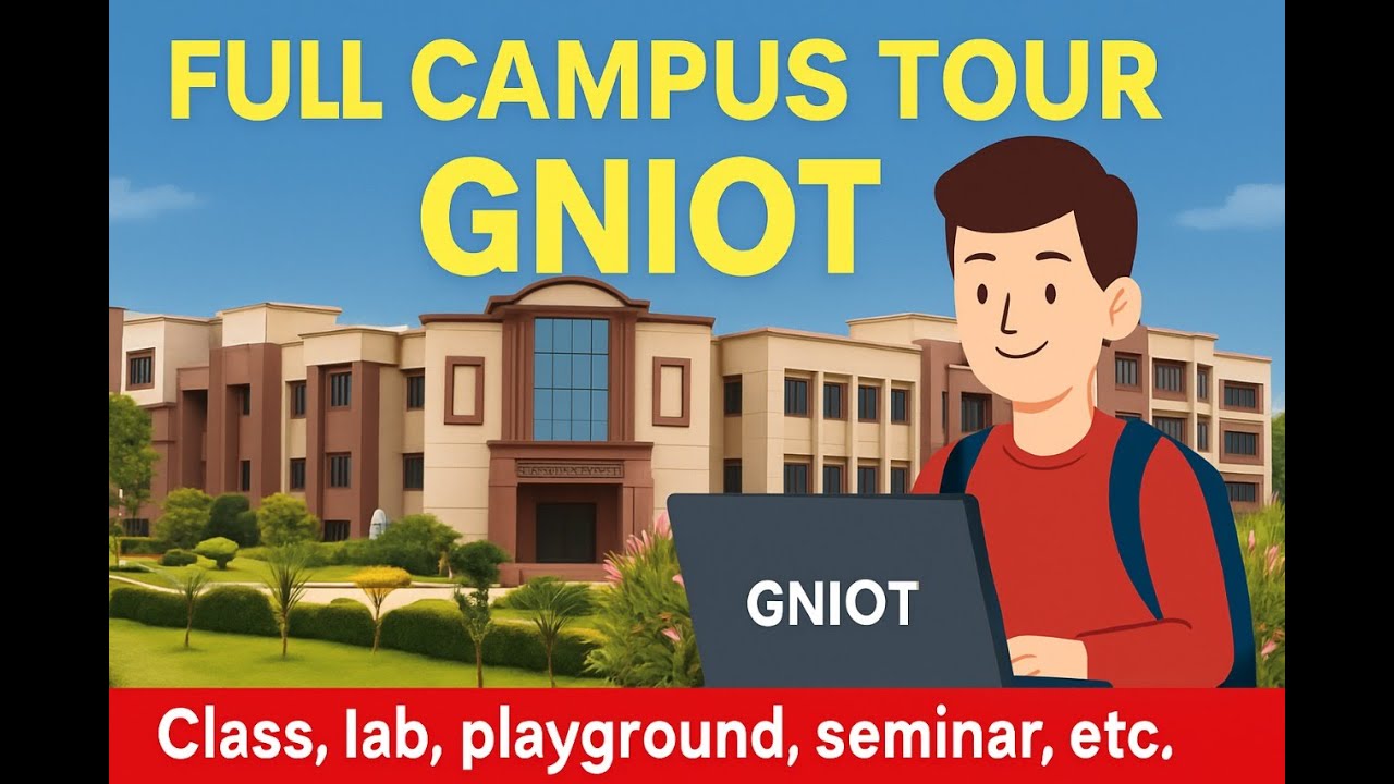 GNIOT College Full Campus Tour |Honest Review|Playground|Library| |Lab|Class|Canteen| and All