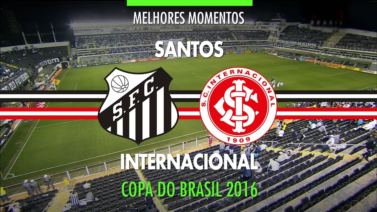 Melhores Momentos - Santos 2 x 1 Internacional - Copa do Brasil - 28/09/2016