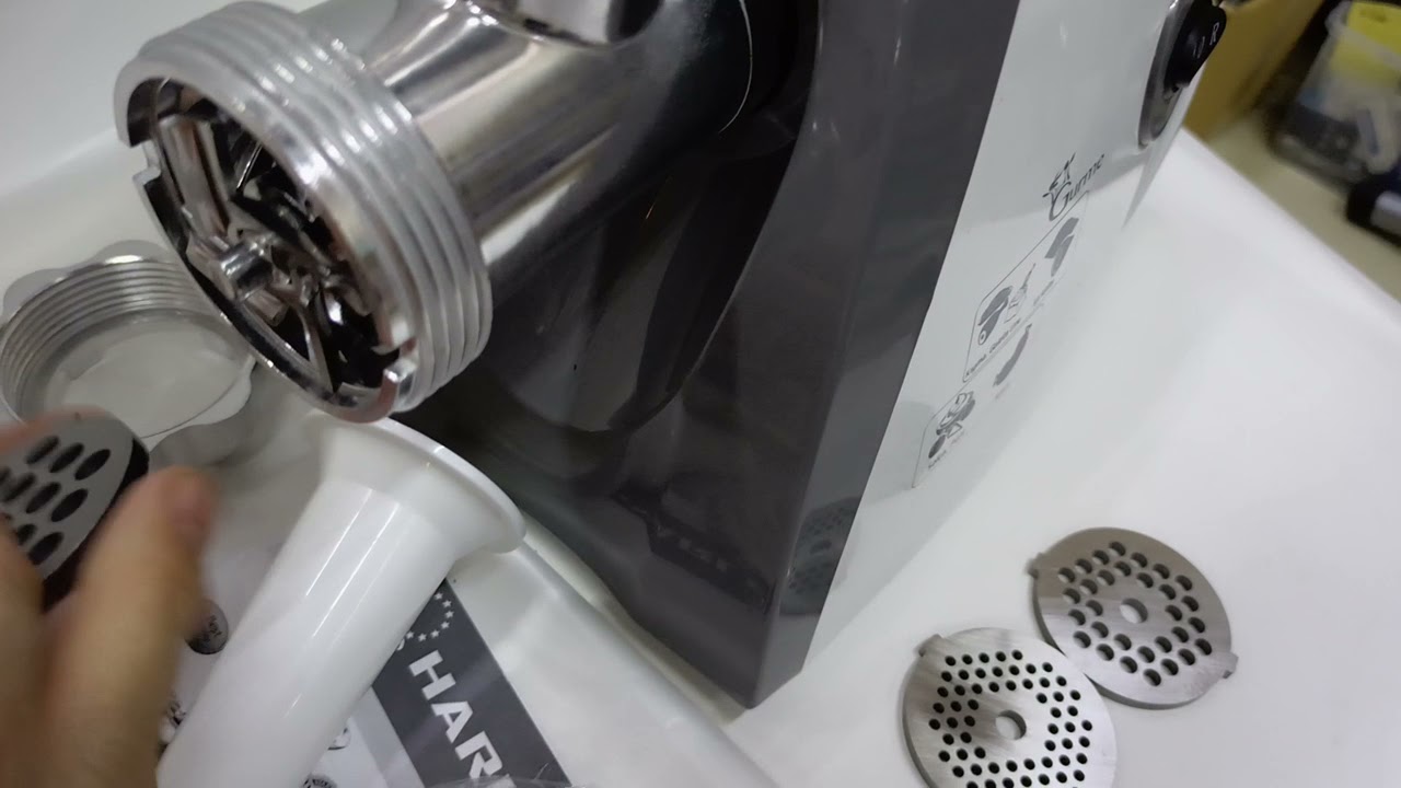 Group Harlem et kıyma Makinesi Montajı Salça Makinası Aparatı takılması 2200W Süper Güçlü Makine