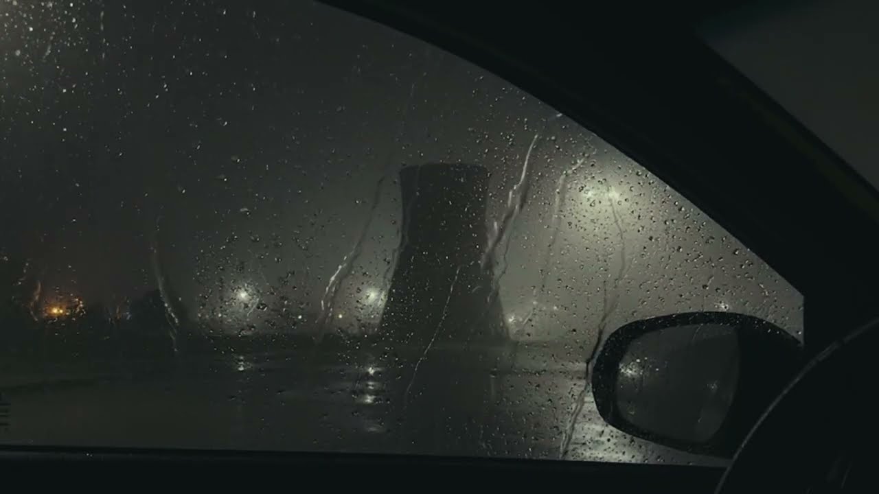 Rain Drive Ambience for Studying and Focus 8 Hours Loop | Highway Background Noise Productivity