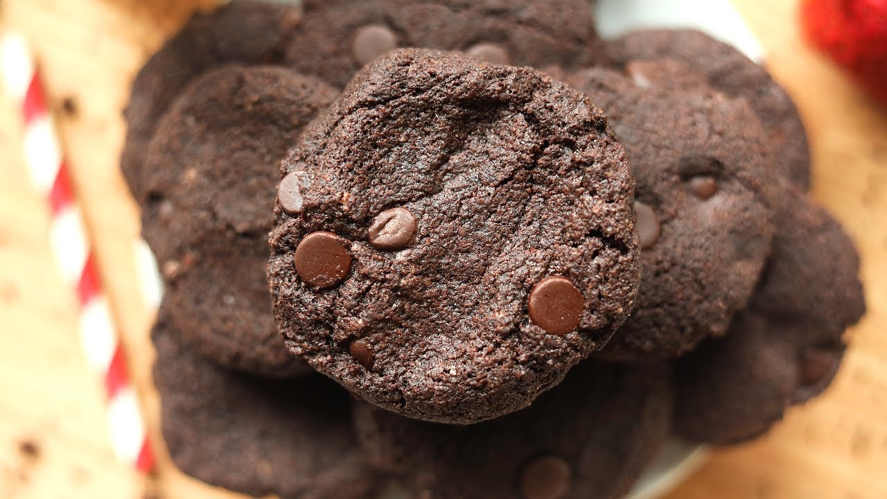 Chocolate Fudge Keto Cookies | Low Carb Double Chocolate Chip Cookie Recipe | LESS THAN 1 NET CARB