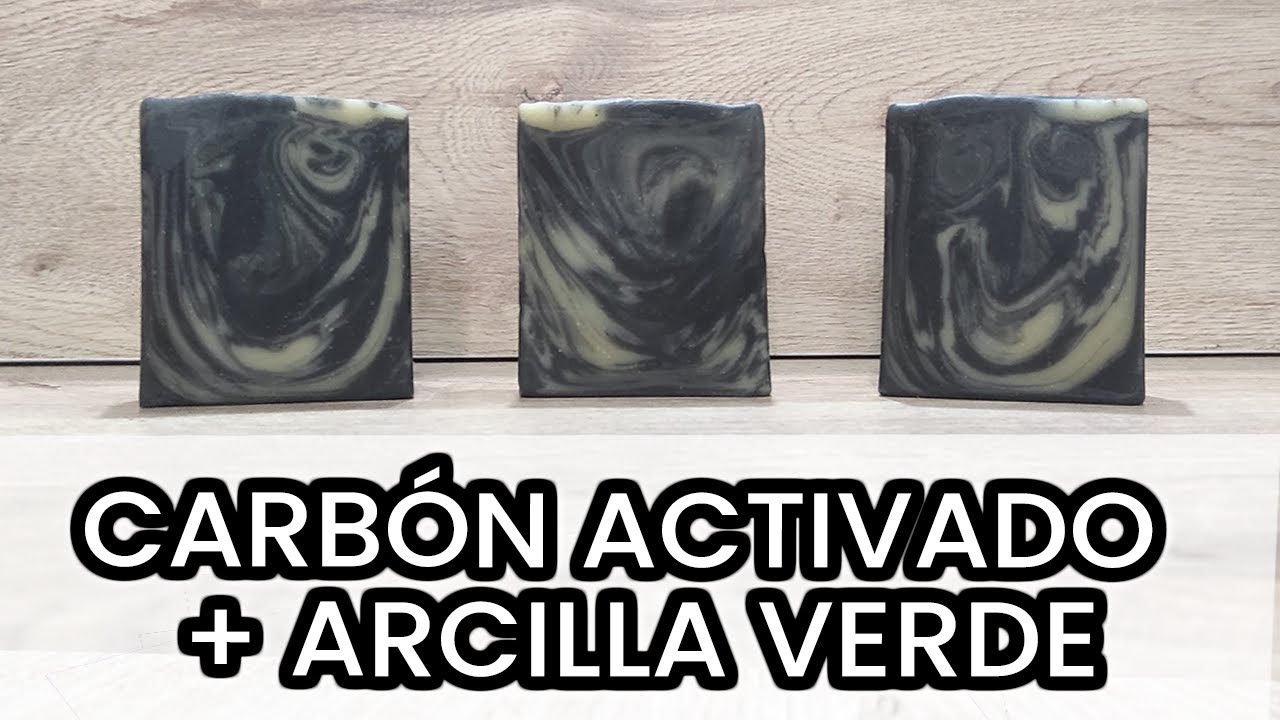 Jabón CARBÓN ACTIVADO + ARCILLA VERDE | Saponificación al frío