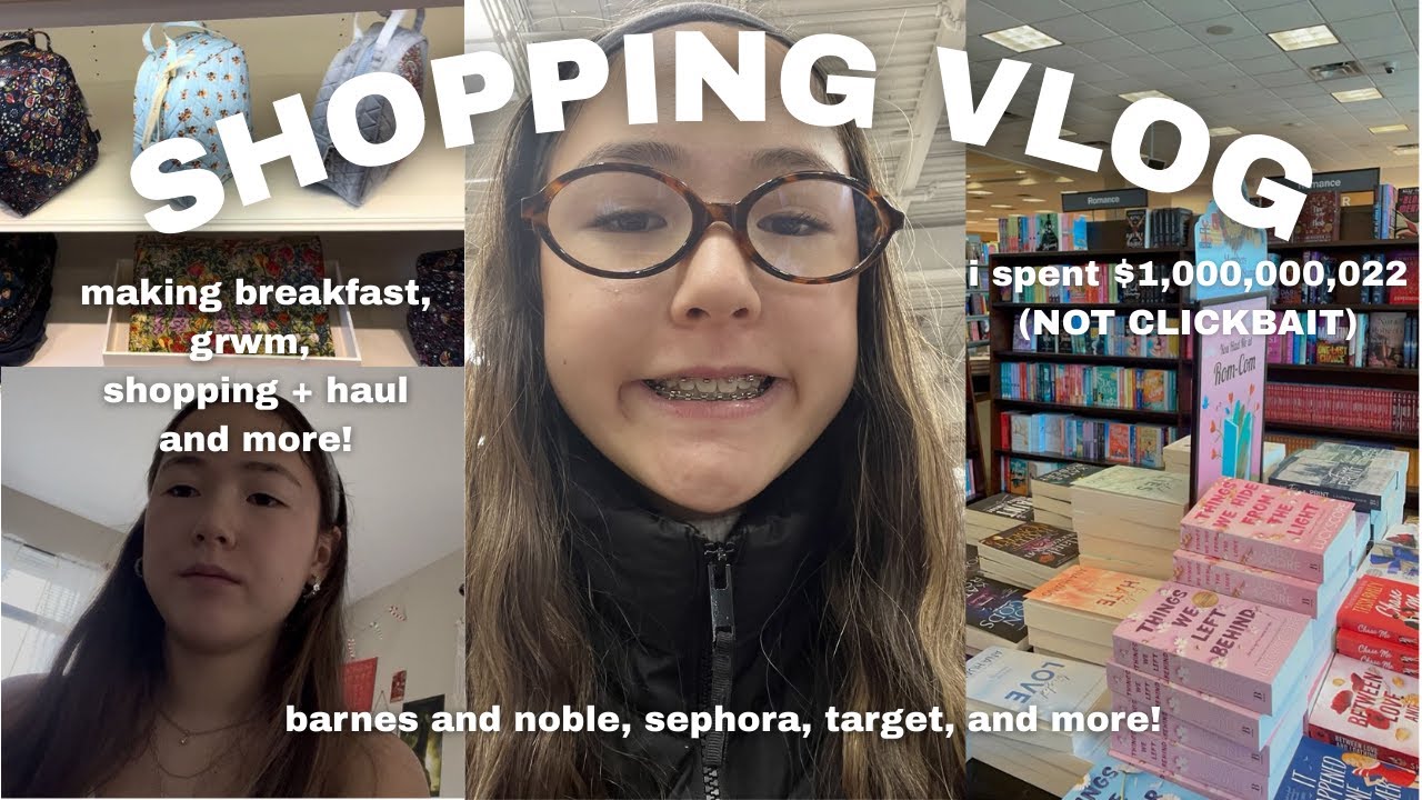 SHOPPING VLOG 💐sephora, barnes and nobles, and more!